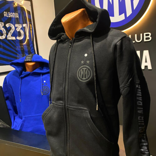 Hoodie Black with ZIP (Bluze me Kapuç me Zinxhir)